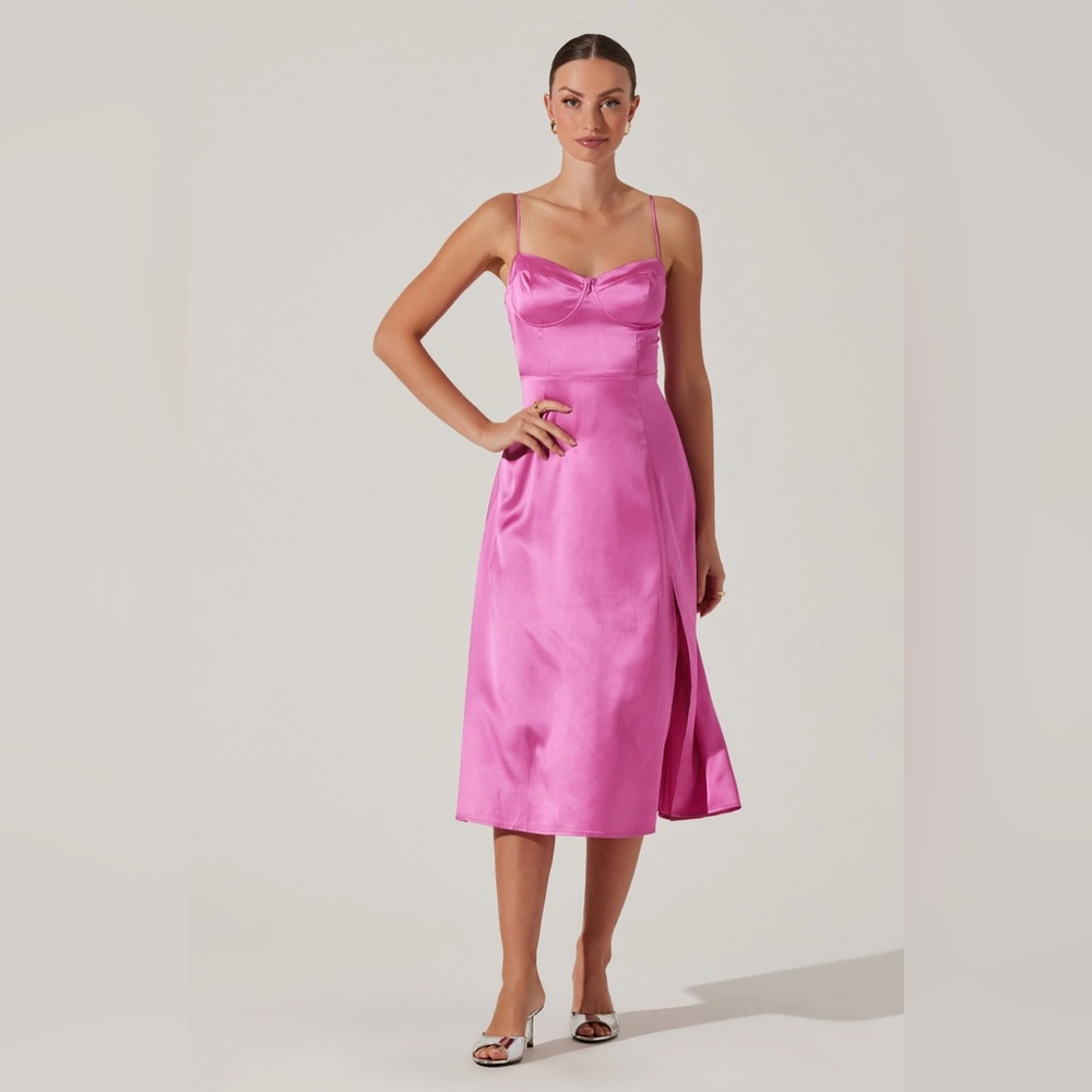 ASTR the Label Bustier Satin Dress - Picture 3 of 10